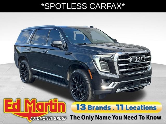 2025 GMC Yukon Elevation in Onyx Black — front three-quarter view
