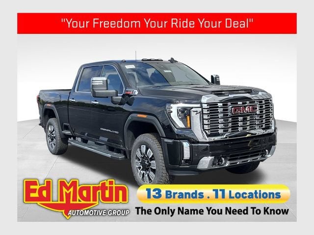 2026 GMC Sierra 2500 HD Denali in Onyx Black — front three-quarter view