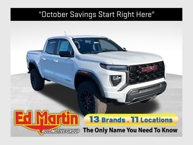 2026 GMC Canyon Elevation in Summit White — front three-quarter view