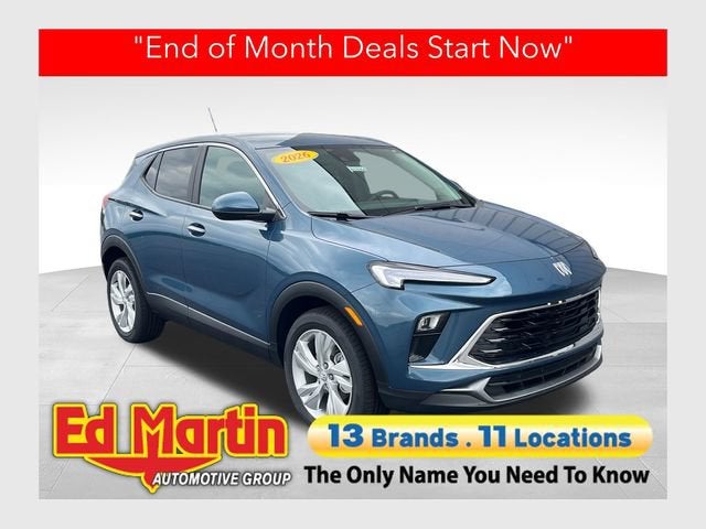 2026 Buick Encore GX Preferred in Ocean Blue Metallic — front three-quarter view