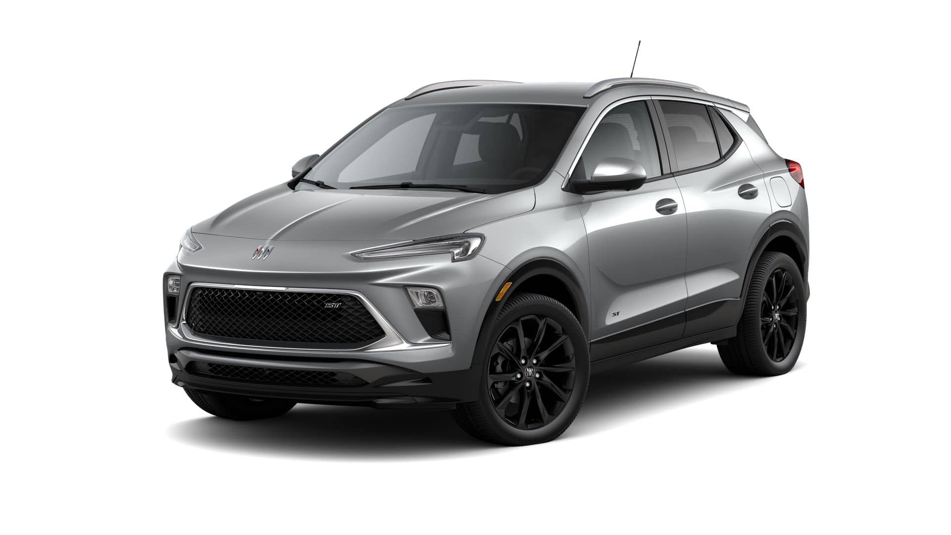 2026 Buick Encore GX Sport Touring in Moonstone Gray Metallic — front three-quarter view