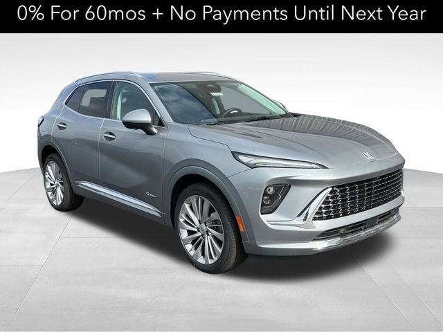 2026 Buick Envision Avenir in Moonstone Gray Metallic — front three-quarter view